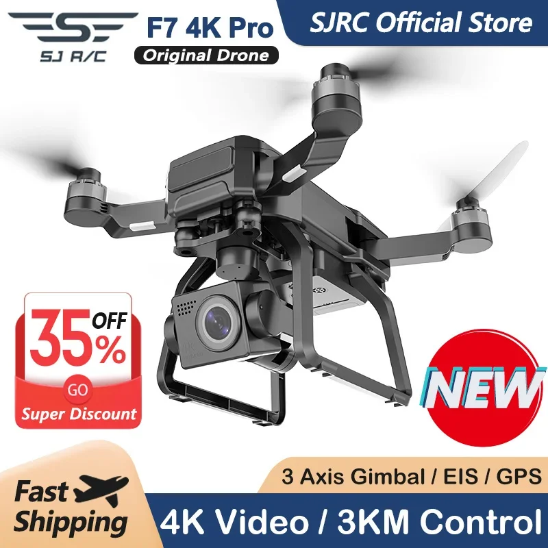 Fpv Brushless Rc Drone 4K - SJRC F7 4K 프로 카메라 드론,
