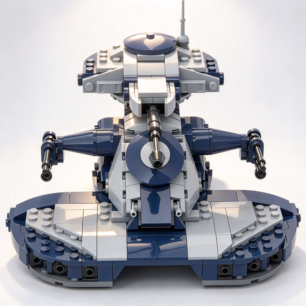 MOC 클래식 스타 영화 액세서리, 군용 공중 탱크,  - Lego Compatible Military Tank 리뷰 및 가격