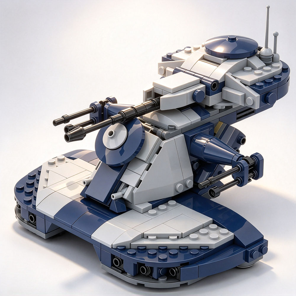 MOC 클래식 스타 영화 액세서리, 군용 공중 탱크,  - Lego Compatible Military Tank 리뷰 및 가격
