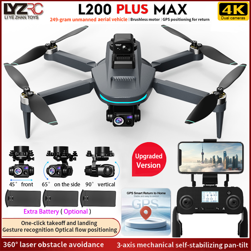NEW L200 PLUS MAX GPS 드론 5G Wi - Fpv Brushless Rc Drone 4K 리뷰 및 가격