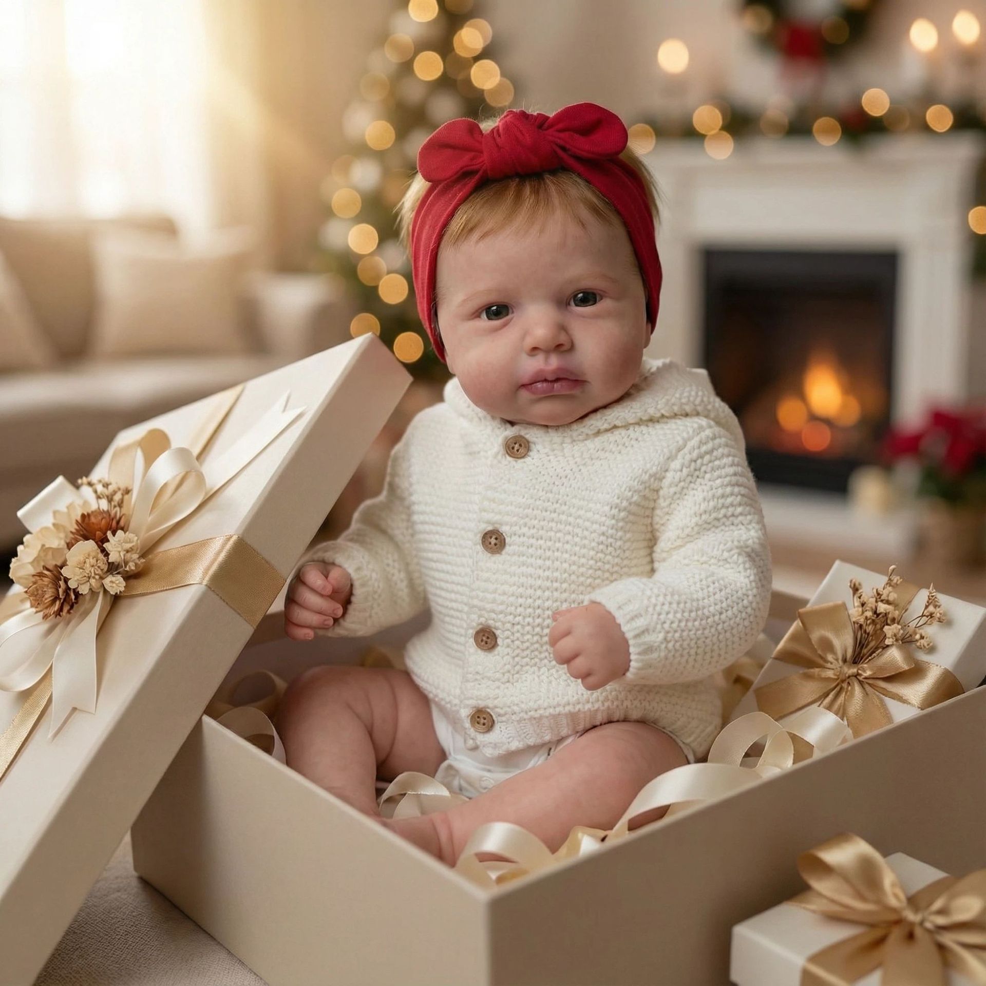 49cm LOULOU 현실적인 신생아 인형 리본 수면용 - Reborn Baby Doll Silicone Realistic 리뷰 및 가격