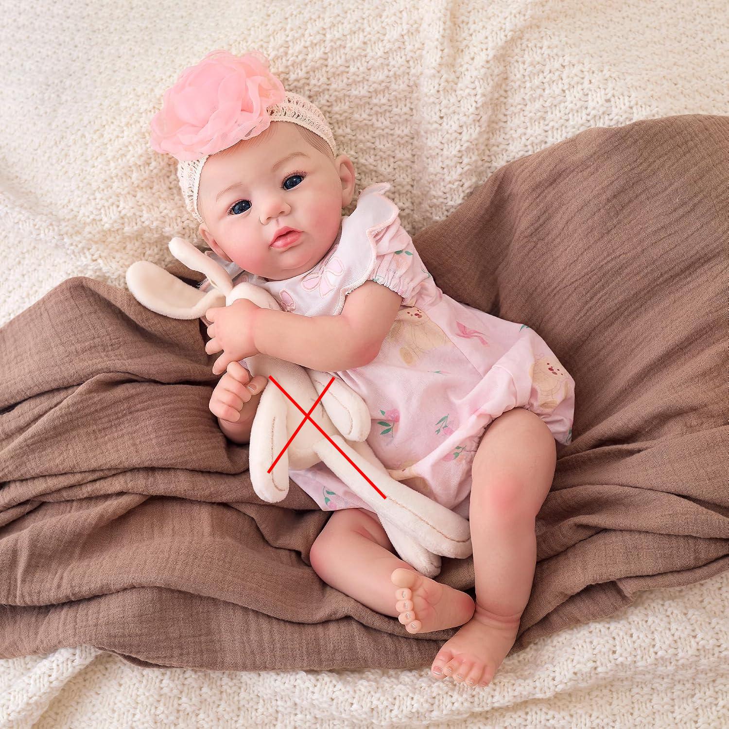 아비게일 48cm, 실제와 흡사하게 제작된, 페인트로  - Reborn Baby Doll Silicone Realistic 리뷰 및 가격