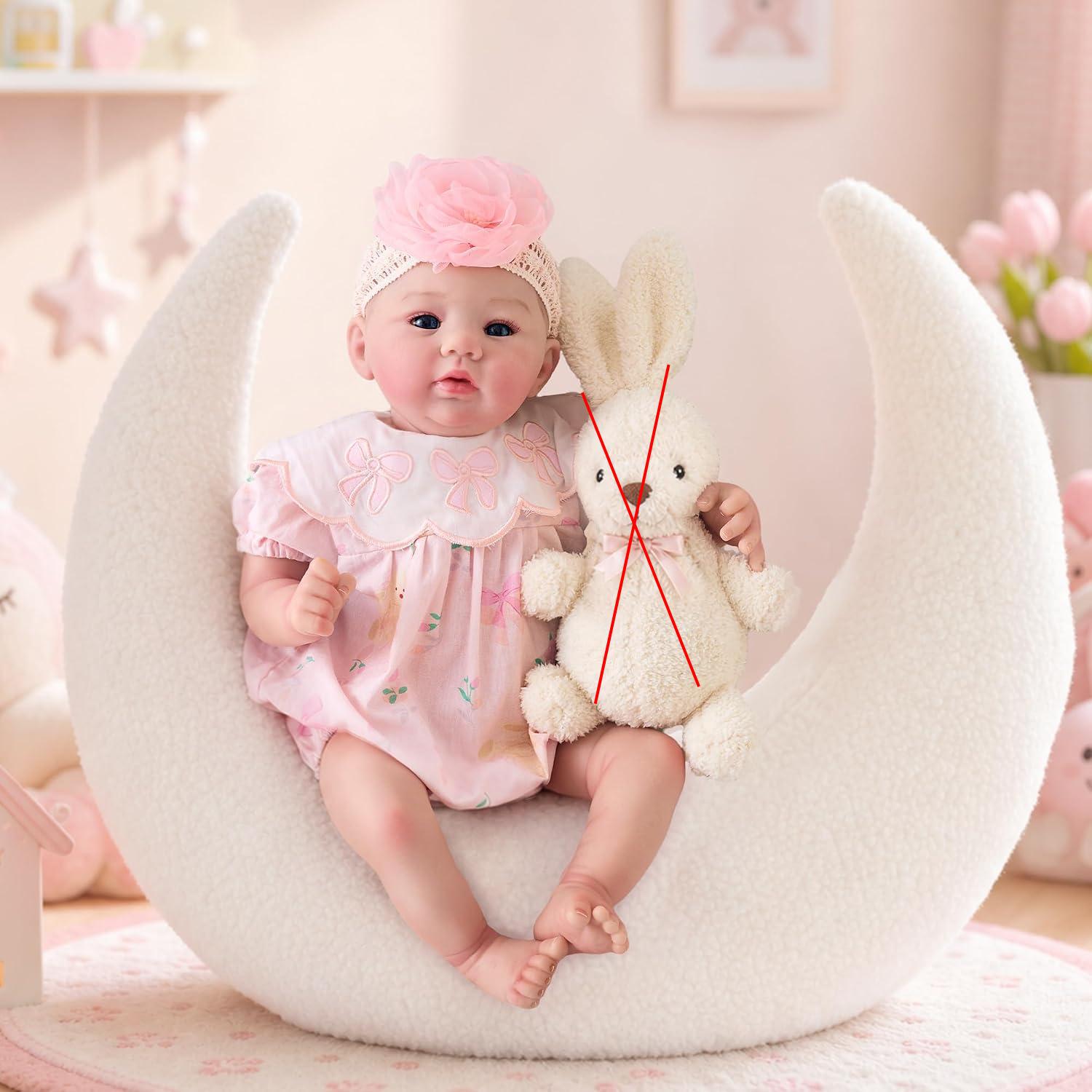 아비게일 48cm, 실제와 흡사하게 제작된, 페인트로  - Reborn Baby Doll Silicone Realistic 리뷰 및 가격